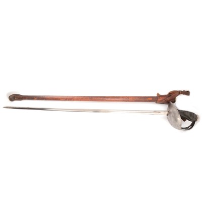 Lot 112A - Cavalry officer's sword, 1912 pattern, in leather scabbard