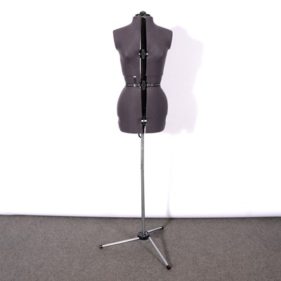 Lot 377 - Adjustable female mannequin with two dress-makers weights