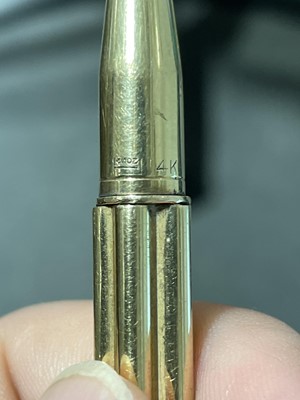 Lot 224 - Cartier pen, 14K nib.