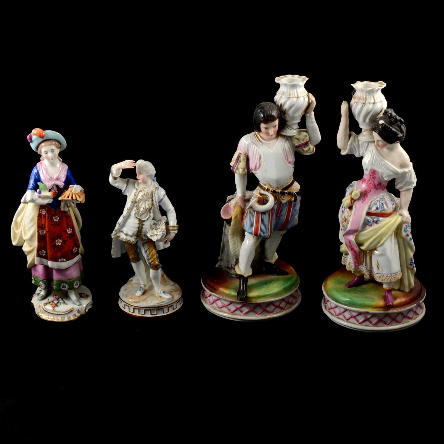 Lot 110 - Collection of Continental porcelain figures