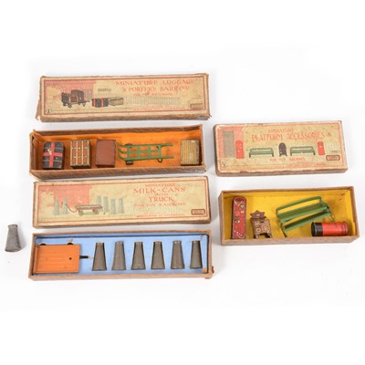 Lot 159 - Three Hornby O gauge accessories sets, all boxed