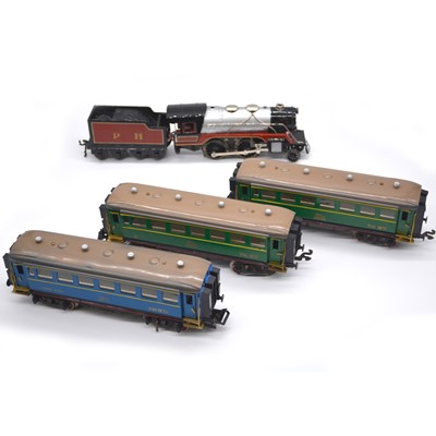 Lot 151 - Paya O gauge model railways, including PH 2-4-0 electric locomotive with tender