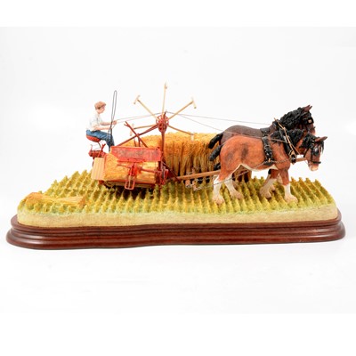 Lot 361 - Border Fine Arts sculpture, 'The Last Bout', by R.J.Ayres, limited edition 134/600