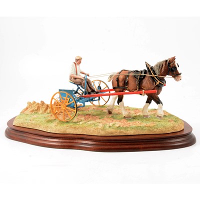 Lot 101 - Border Fine Arts sculpture, 'Rowing Up', by R.J.Ayres, limited edition 371/950