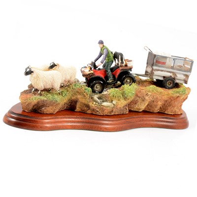Lot 95 - Border Fine Arts sculpture, 'All in a Days Work', by Kirsty Armstrong, limited edition 595/1500