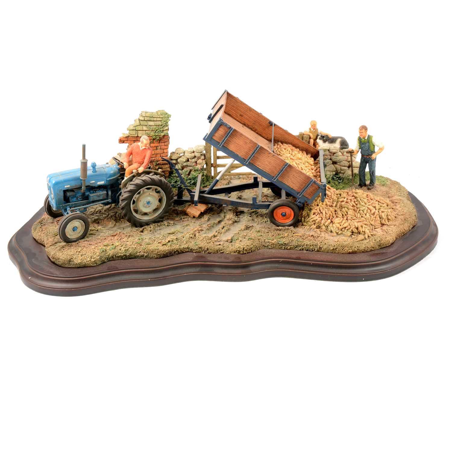 Lot 103 - Country Artists sculpture 'Harvesting the Beet' by Keith Sherwin, edition 004/350 certificate.