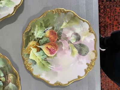 Lot 27 - Set of five Royal Doulton cabinet plates, fruit painted