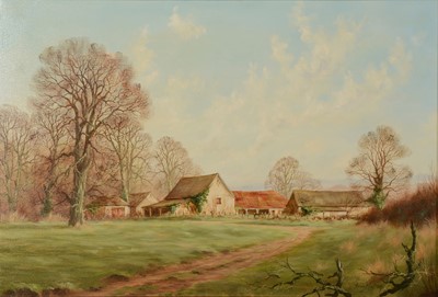 Lot 294 - Tony Malton, Farm scene at Wadenhoe