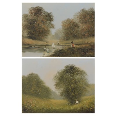 Lot 346 - Les Parson, Two oil paintings