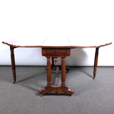 Lot 323 - Irish mahogany dining table