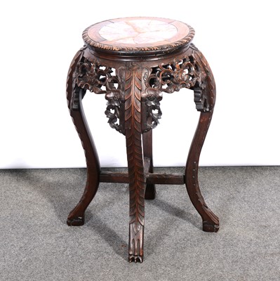 Lot 556 - Chinese hardwood jardiniere stand