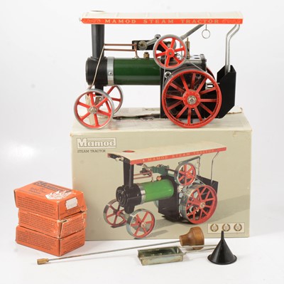 Lot 59 - Mamod live steam; TE1a steam tractor traction engine, boxed