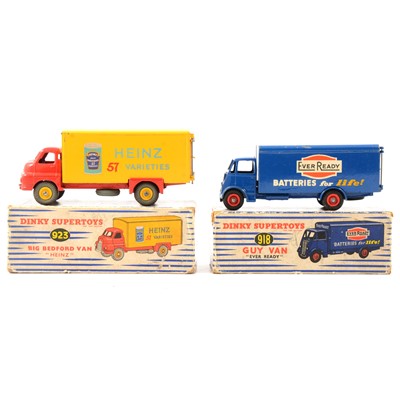 Lot 230 - Dinky Toys no.923 Big Bedford 'Heinz' and no.918 Guy van 'Every Ready'