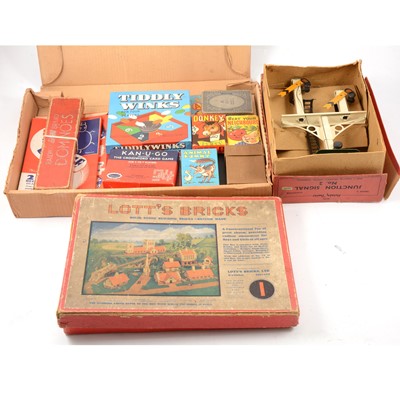 Lot 238 - Vintage games, including card games, Happy Families, Lott's Bricks etc