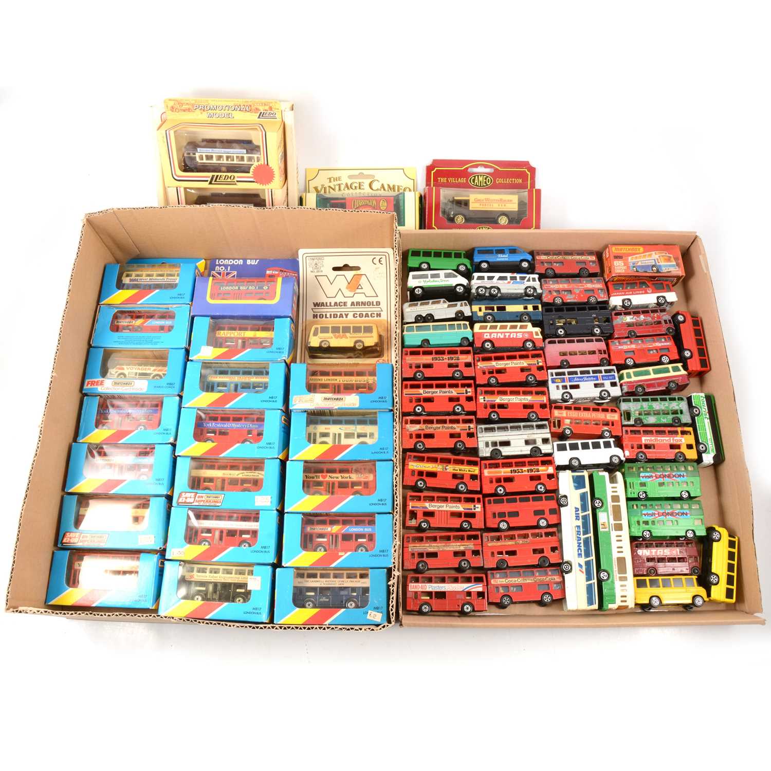 Lot 221 - Two Matchbox Toys Die-cast Model Buses And