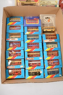 Lot 221 - Two Matchbox Toys die-cast model buses and coaches