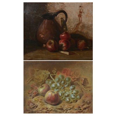 Lot 462 - English School, still life of a copper jug; and another still life.