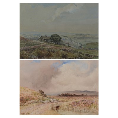 Lot 465 - Paul Bertram, Moorland landscape and another watercolour