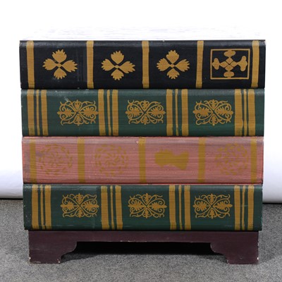 Lot 470 - Modern storage box designed as a pile of books