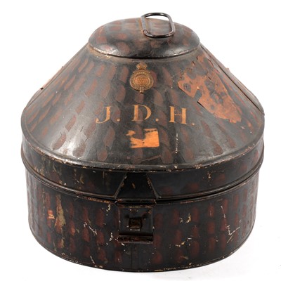 Lot 124 - Pith helmet case and Watson's Matchless crate