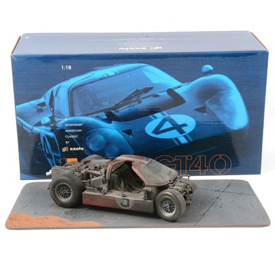 Lot 291 - Exoto 1:18 scale model, diorama of the Mario Andretti/Bianchi Ford GT40 MK IV