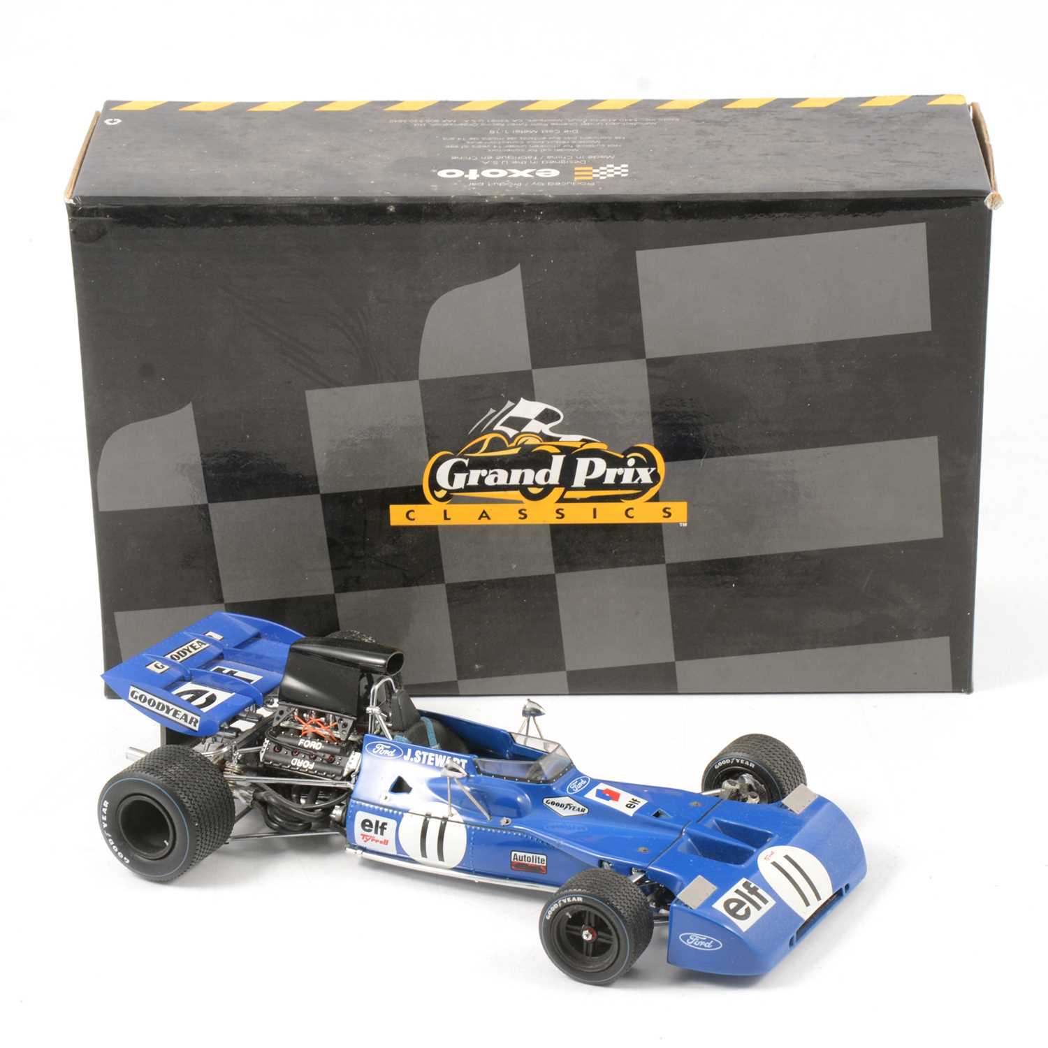 Exoto 1/18 Scale Diecast 97022 Tyrrell Ford 004 F1 Blignault Racing #26 E. Keizan Exoto 1/18 Scale Diecast 97022 Tyrrell Ford 004 F1 Blignault Racing #26 E. Keizan
