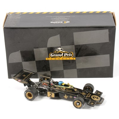 Lot 295 - Exoto 1:18 scale model, Lotus Ford type 72D, John Player Special Formula 1