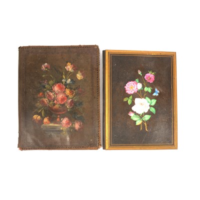 Lot 138 - Two decorated leather folio sleeves