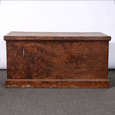 Lot 363 - Victorian elm blanket box