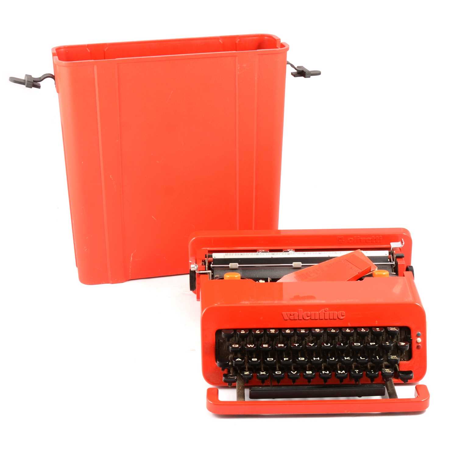 Lot 106 - Olivetti Valentine typewriter, designed by Ettore Sottsass and Perry King.