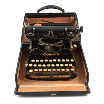 Lot 106 - Vintage portable Corona typewriter.
