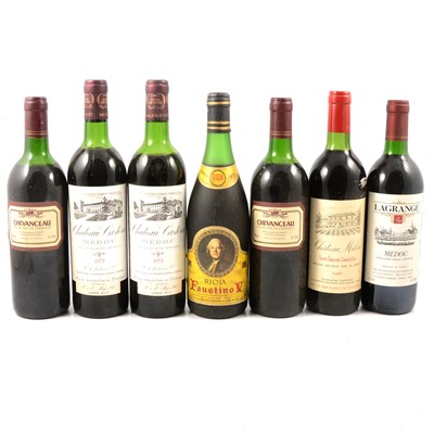 Lot 521 - Seven bottles of assorted vintage and table wine