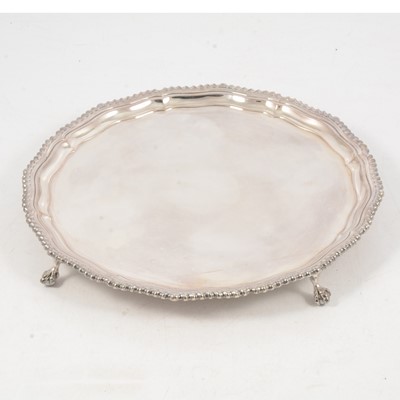 Lot 283 - Silver salver