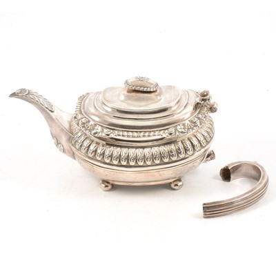 Lot 304 - Siver teapot, Rebecca Emes & Edward Barnard, London 1816