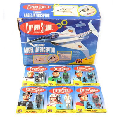 Lot 38 - Vivid Imaginations Captain Scarlet, Angel Interceptor, boxed; and six carded figures.