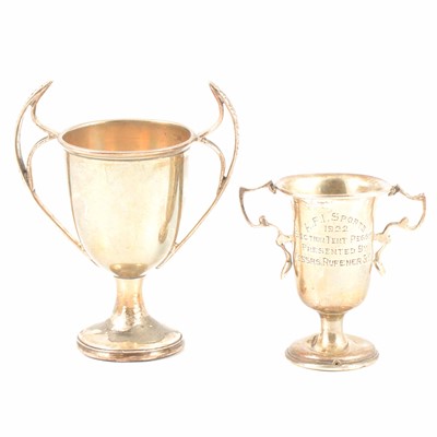 Lot 245 - Four silver trophy cups