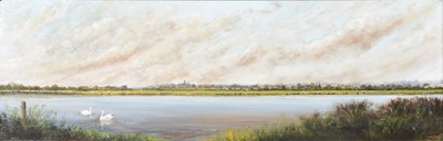 Lot 263 - Martin Neal, Kislingbury Lakes, the view towards Berrywood Hill