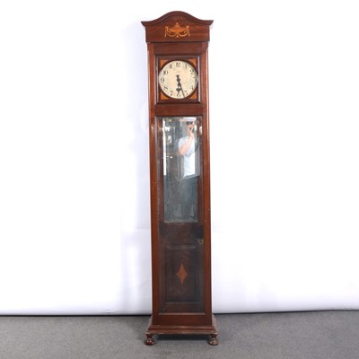 Lot 505 - Longcase clock, GEC electric movement