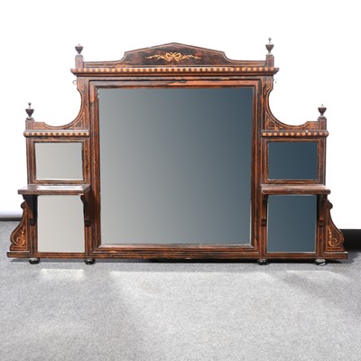 Lot 513 - Late Victorian rosewood and marquetry...