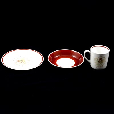 Lot 65 - Susie Cooper china coffee set, Orchid design