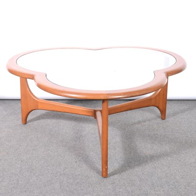 Lot 69 - 1960s teak coffee table, Clover Leaf design, by Stonehill