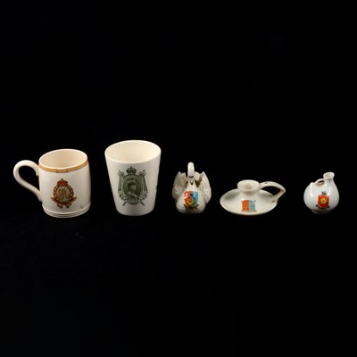 Lot 56 - A small collection of crested china and commemoratives