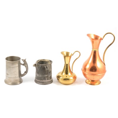 Lot 108 - A collection of brass and copper wares
