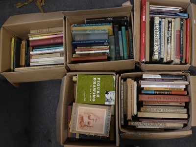 Lot 82 - Five boxes of mostly art related books.