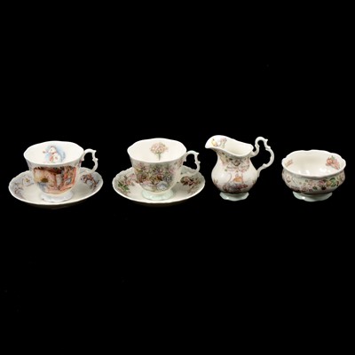 Lot 44 - Set of four Royal Doulton Brambly Hedge Season cups and saucers, and other ceramics and figurines.