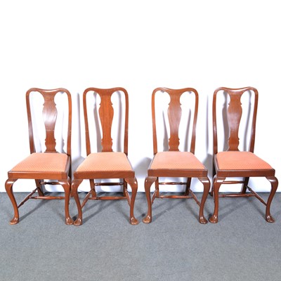 Lot 18 - Victorian mahogany extending dining table and six chairs