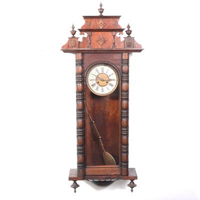 Lot 508 - Walnut cased Vienna wall clock