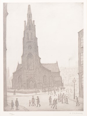 Lot 317 - Laurence Stephen Lowry - St Simon's Church, Salford