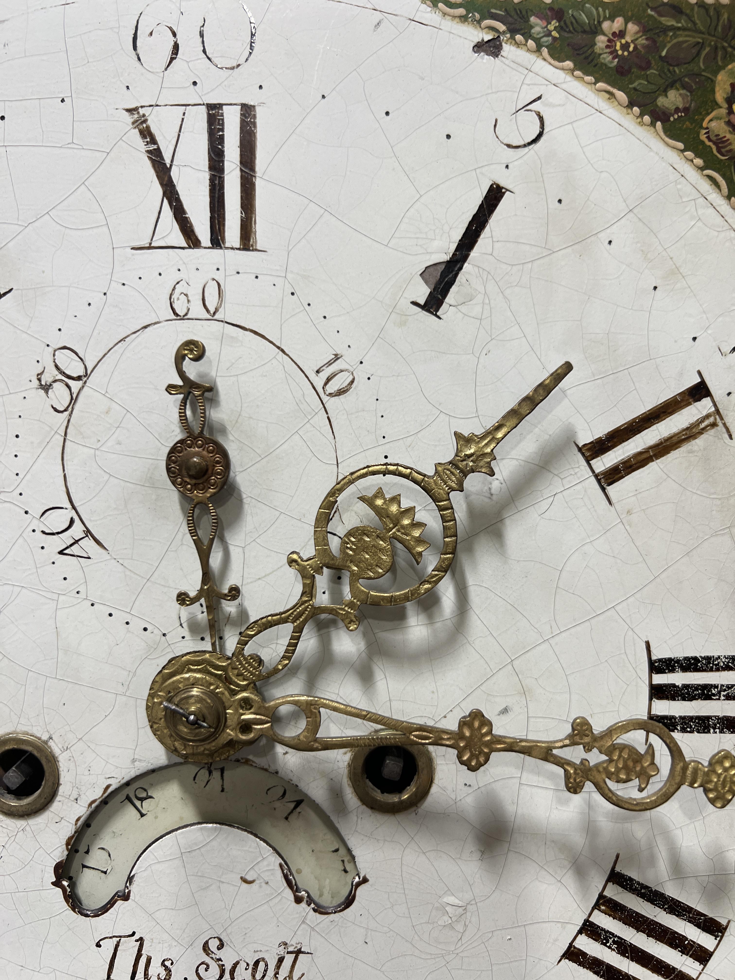 Lot 13 Mahogany longcase clock, Thomas Scott,