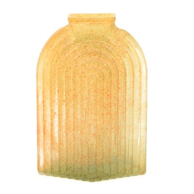 Lot 42 - Art Deco-style glass stepped vase.